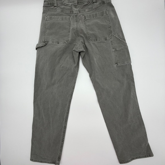Abercrombie & Fitch Mens Carpenter Pants Gray Stretch Workwear 29x30 - Picture 2 of 9